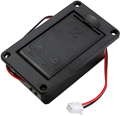 1 support de batterie 9 V pour boîtier de protection pour guitare, basse, connecteur de micro actif, support de batterie, support de boîte, support d'étagère, conteneur de rangement, sac de rangement,