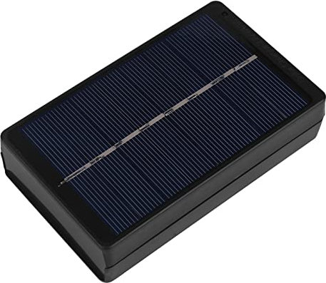 Chargeur de Panneau Solaire, Chargeur de Batterie Solaire, Chargeur Universel Rapide, Chargeur de Batterie Portable, pour Pile AA AAA Noir