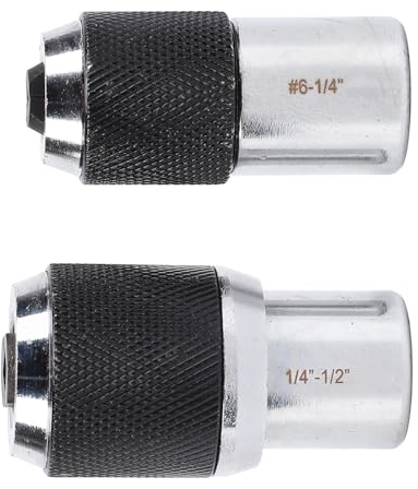 Gewindebohrer-Steckschlüssel-Adapter-Set, 2-teilig, 3/8-Zoll-Antrieb, Verstellbarer Steckschlüsselsatz mit Reibahlen, Schraubenausdreher Zum Gewindeschneiden und