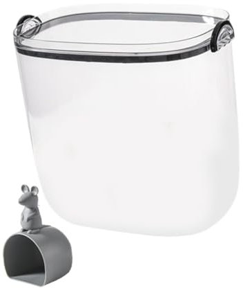KESOTO Rice Bucket Fresh Keeping Storage Rice Dispenser Airtight Storage Container for Cabinet, Black, 10kg