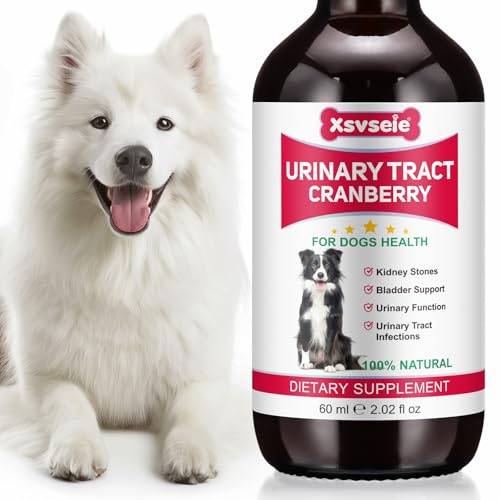 Gotas para el tratamiento de infecciones del tracto urinario para perros, 60 ml para perros UTI, aditivo herbal para la prevención de la incontinencia y cálculos en la vejiga, cuidado urinario para