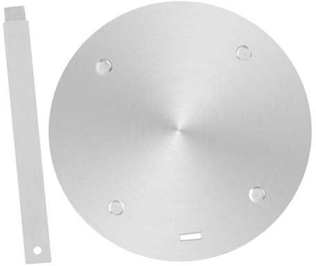 Plaque Diffuseur de Chaleur pour Cuisson à Induction, Argenté Inoxydable | 1 Set, Facile à Nettoyer Utiliser, Rangement Pratique, Conception Résistante à Déformation