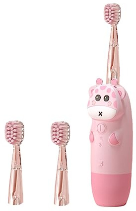 VALICLUD 1 Set Elektrozahnbürsten Set Jungen Zahnbürsten Betriebene Kinderzahnbürste Elektrische Zahnbürste Automatische Zahnbürste Babyzahnbürste Elektronische Zahnbürste PC Rosa