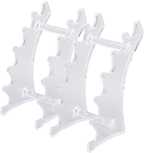 Make -up -Pinsel -Display -Stand Acryl Abnehmbarer Stifthalter Rack 6 Slots Organizer Home Office School Ausstellung (Transparent)