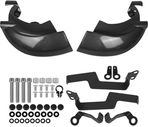 WORLDMOTOP Brake Caliper Radiator Cover Motorcycle Carbon Fiber Cooling Air Duct Brake Caliper Cooler Replacement for Kawasaki ZX-10R ZX10R ZX 10R 2016-2026 (Type C)
