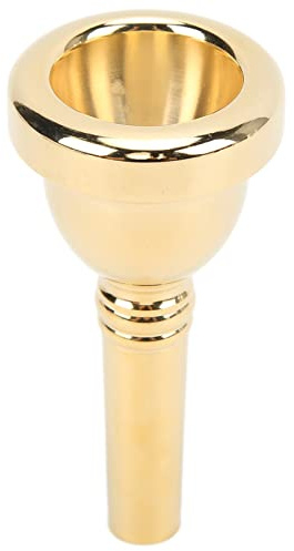 Eujgoov Embout de Trombone pour Trombone Alto, Embout de Remplacement en Cuivre avec Son Stable (GOLD)