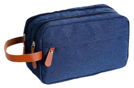 Kit de Rasage – Pochette de toilettage Portable, Panier à Deux | compartiments, protection contre les déversements, garde les articles d'hygiène bien triés, fournitures de de salle de