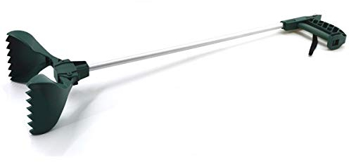 Universal Greifzange mit Schaufel Alu Müllzange Greifarm Abfall Müll Greifer Zange Greifhilfe Müllgreifer Aufhebehilfe Müllsammler Greifkralle