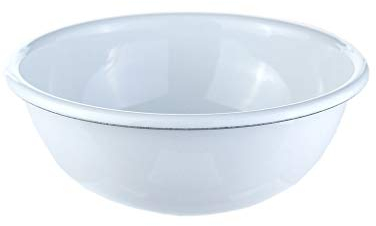 Riess - Schüssel - Küchenschüssel - Rührschüssel - Emaille - Ø 14cm - weiß