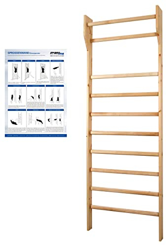 Sprossenwand Kletterwand Turnwand Klettergerüst Gymnasik Fitness, 80x230 cm