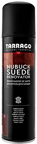Tarrago | Nubuk Wildleder Renovierer 250 ml | Imprägnierspray | Schuh Erneuerungsspray für Wildleder und Nubuk Textil Taschen | Wasserdicht und regenfest | Schuhschutz (Bordeaux 11)