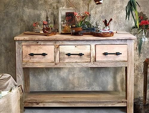 OPIUM OUTLET Kommode Sideboard Anrichte Schrank Schubladenschrank TV Board HiFi Möbel Mango Holzmöbel massiv Vintage Kolonial asiatisch indisch orientalisch