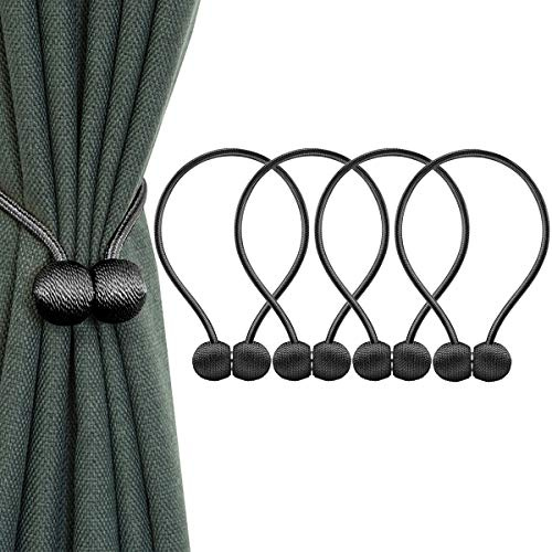 IHClink 4 Raffhalter mit Magneten, Klemme zum Halten Ihrer Vorhänge oder Gardinen, für Zuhause, Büro, Dekoration