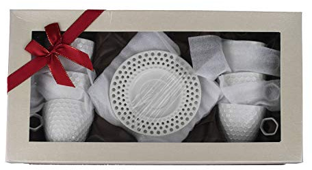 GMMH Edle Mokka Service à café en Porcelaine 12 pièces Blanc doré