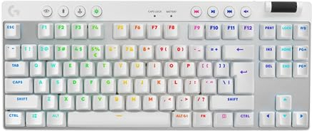 Logitech G PRO X TKL LIGHTSPEED Gaming Keyboard - WHITE - US INT'L - TACTILE