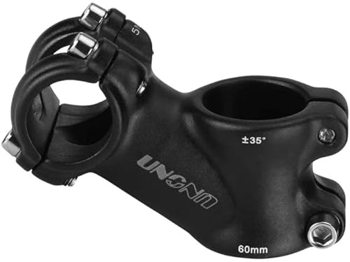 FOMTOR 25,4 Vorbau 60mm 35 Degree Bike Lenker Vorbau Riser MTB Vorbau für 25.4 mm Lenker, Mountainbike Rennrad BMX MTB