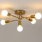 Lamparas de Techo Vintage, Lámpara de Araña Industrial, Lámpara de Techo Colgante Moderna Ajustable 5 Luces para Dormitorio, Sala de Estar, Cocina, Restaurante