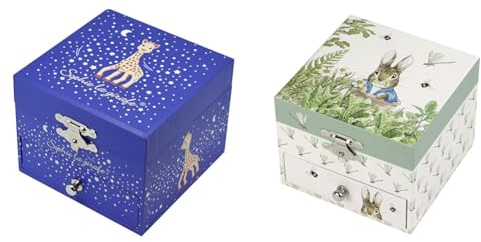 Trousselier - Sophie Die Giraffe - Schatztruhe & Musikschmuckdose & 6260366 Musikspieldose für Kinder, Peter Hase