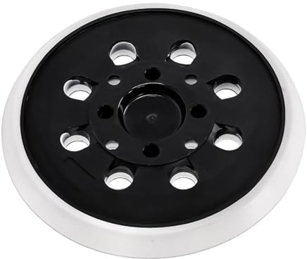 Piatto abrasivo da 125 mm con velcro per Bosch, piastra abrasiva da 125 mm con velcro, accessori per levigatrice orbitale PEX 300/400 AE/4000 AE/AdvancedOrbit 18(bianco)