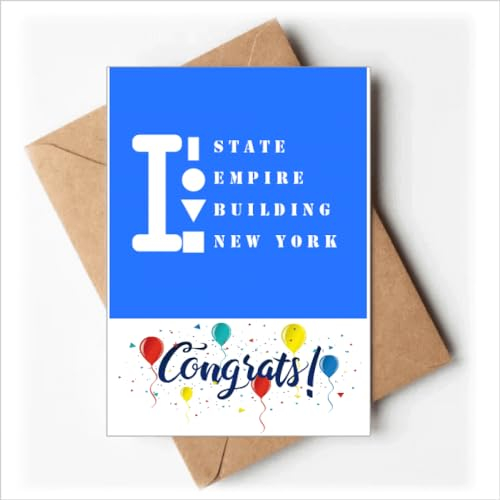 Empire State Building New York Hochzeitskarten Glückwunschkarten Grußkarten Umschläge