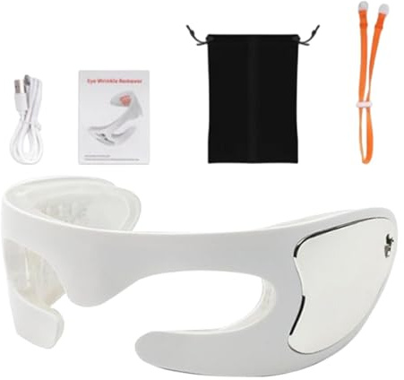 Augenmassagebrille, Massagegerät für die Augenpflege - Rotlicht-Augenschutz-Massagebrille | Lindert Augenermüdung mit -Surround-Design, sichtbares Augenmassagegerät gegen Augenringe und Tränensäcke