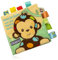 Babybuch Baby Stoffbuch Buch Spielzeug, Buggybuch aus Stoff mit Waldtier Motiven, stoffbuch fühlbuch knisterbuch Bilderbuch Stoffbücher Kinderwagen Neugeborene Spielzeug ab 0 3 6 Monate