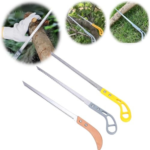 FAINCA 3 Pezzi Sega a Mano Multifunzione, da Potatura Pieghevole Seghe, Forte e Tagliente Seghetto Potatura, Design Ergonomico Sega per con Manico Antiscivolo