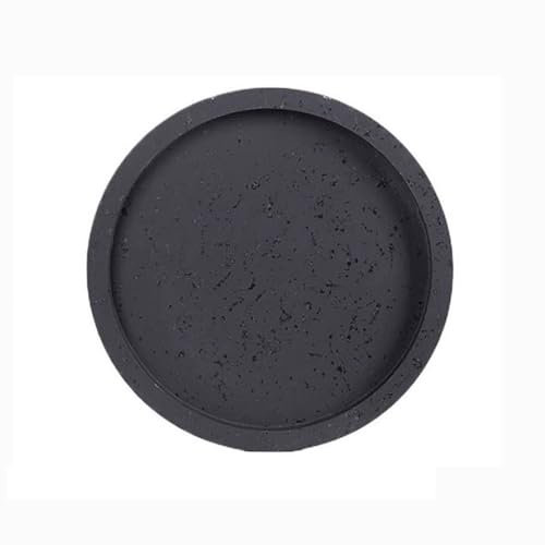 Zhaoj24-05 Pflanzenschalen Große Pflanzuntersetzer, Tropfschale, runde Pflanzenpalette aus Kunstharz for drinnen und draußen Blumentöpfe Untersetzer(Schwarz,XXL)