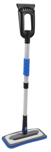 aqxreight Brosse de Glace à la Brosse à Neige pour Le Pare-Brise de la Voiture Snow Broom Scraper de Glace Car Gratter de Neige en Aluminium en Alliage en Alliage (Blue)