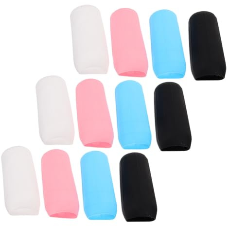 Homoyoyo Protezioni Antisperdimento per Bottiglie da Viaggio in Silicone 12pezzi, Coperture Antileak per Contenitori di Cosmetici e Detergenti