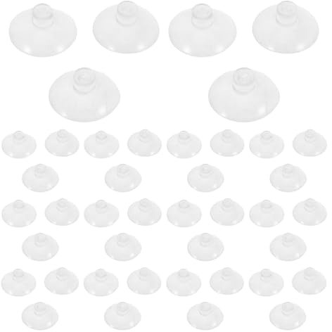 MALUGOGO Lot de 300 ventouses transparentes en forme de tête de champignon en verre solide anti-collision antidérapantes pour protéger les meubles de fenêtres