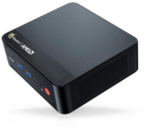 Beelink SER5 Mini PC, AMD Ryzen 5 5500U (6C/12T, 4.0 GHz) Mini Ordenador de Sobremesa, 16 GB DDR4 RAM, 480 GB SSD, USB3.2, 2.5 G LAN, WiFi 6, BT5.4, hasta Tres Monitores con HDMI, DP, USB-C