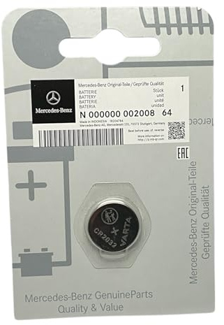 Mercedes-Benz Batería Original CR2032, Pila de Botón de Litio 3V Varta, Pieza Genuina N00000000200864