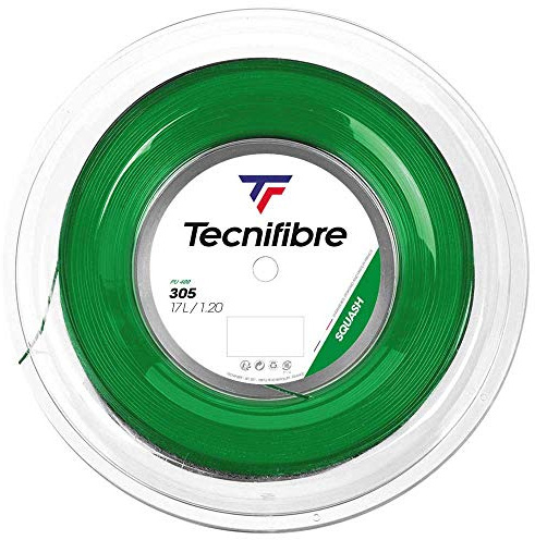 Tecnifibre 110M-305-1.20 Squash Rope Spool Adult, Green, Single