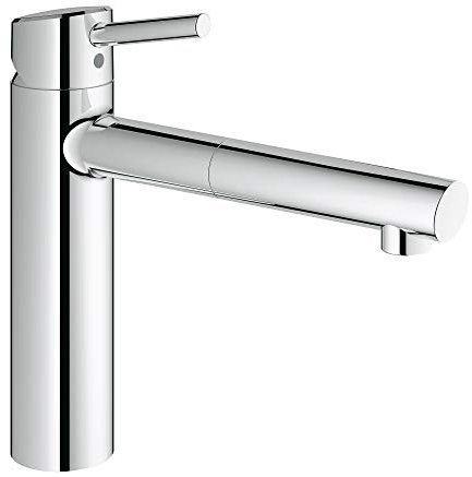 Grohe Concetto - Grifo de cocina Pull-out Mousseurspout Alta presión Ref. 31129001, Cromo