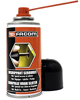 Facom 006112 Dégrippant Serrures et Cadenas, Aerosol 150 ml Tuyau Prolongateur
