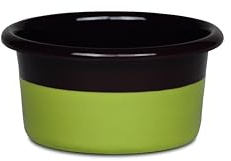 Riess, 0682-572, Muffinform, Durchmesser 8 cm, Höhe 4,5 cm, Truehomeware, SCHOKO/PISTAZIE, EDITION SARAH WIENER, Emaille