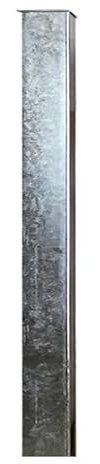 BAUER - Zaun- Torpfosten VZ, zum Einbetonieren, 120x120x3mm, L = 1300mm