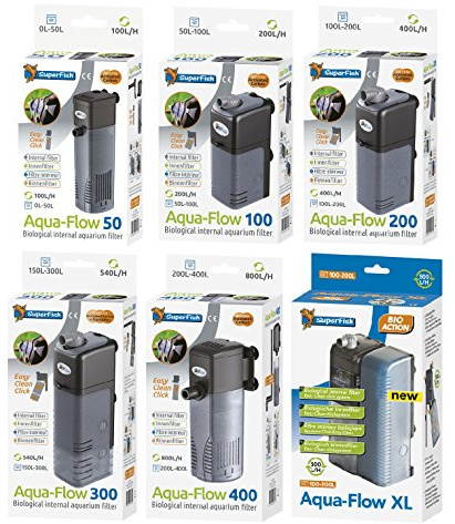 SuperFish Aqua Flow 400 Internal Aquarium Filter 800L/H for Tanks 200-400L