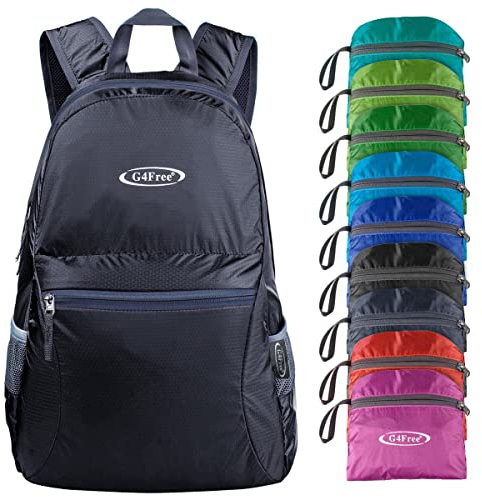 G4Free Small Foldable Ultralight Waterproof Backpack for Camping Hiking Cycling Men Women 20L