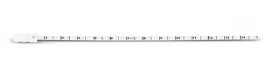 Puritan Medical 6 Sterile Foam Tip Plastic Wound Measuring Device - 25-1506 1PF DM Stick Indented at 1/2 cm (Case of 200)