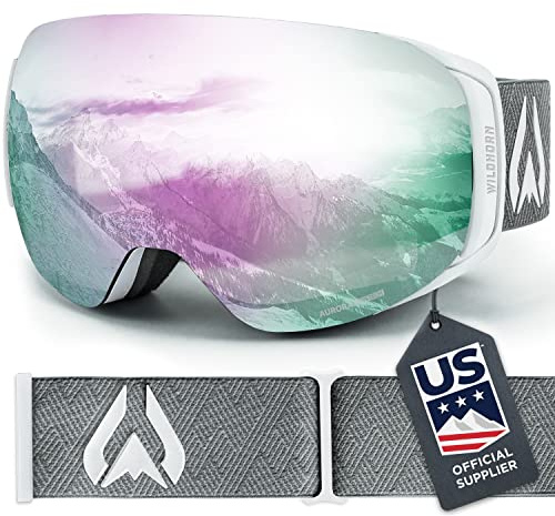 Wildhorn Outfitters Roca Ski Goggles Men, Women, and youth. US Ski Team Official Supplier UV400. Anti Fog, and Anti Scratch
