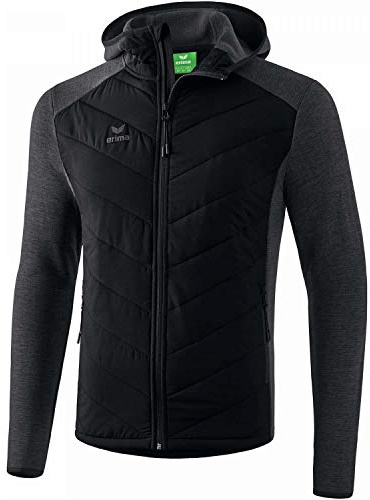 Erima Unisex Kinder Steppjacke Function (2061903), schwarz, 164