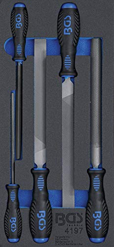 BGS Werkstattwageneinlage 1/3: Werkstattfeilen-Satz - 5-tlg.