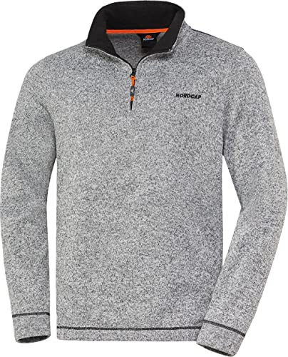 NORDCAP Strickfleece-Troyer, Warmer Unisex Pullover aus Strick und Fleece, atmungsaktiver Fleecepullover mit Stehkragen und Zipp für Männer & Frauen, Größe S - XXXL