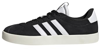 adidas Women's VL Court 3.0 Sneaker Black/White/Gold Metallic