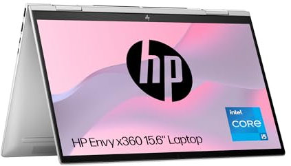 HP Envy x360 15.6 2in1 Laptop | Intel Core i5-1335U | 8 GB RAM | 512 GB SSD | Intel Iris Xe Graphics | FHD 16:9 Touch Screen | Up to 13hrs battery | Intel Evo | Win 11 | Natural Silver | 15-fe0012sa