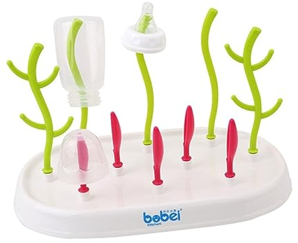 König Design Baby Flaschenhalter Babyflaschen Abtropfgestell Trockenständer für Baby Flaschen