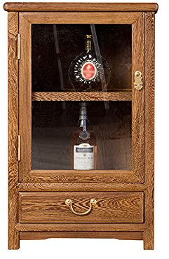 MOOWI Weinschrank Weinregal aus Holz mit Ablagefach und Schublade, for Esszimmer und Küche Barschrank (Size : Small)