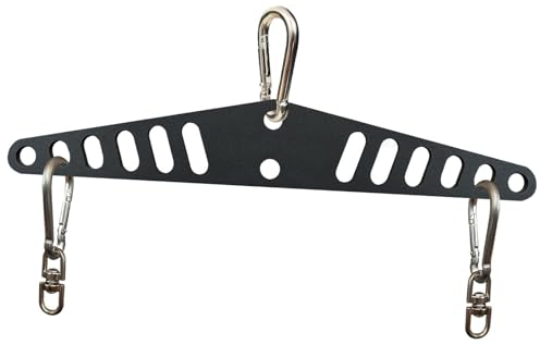 harayaa LAT Pull Down T Bar Spreader Bar Double to Single D Handle, Cable Row Attachments for Fitness Cable Machine Home, Accessories